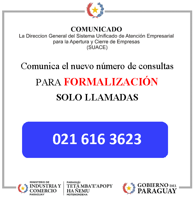 TELEFONO FORMALIZACION